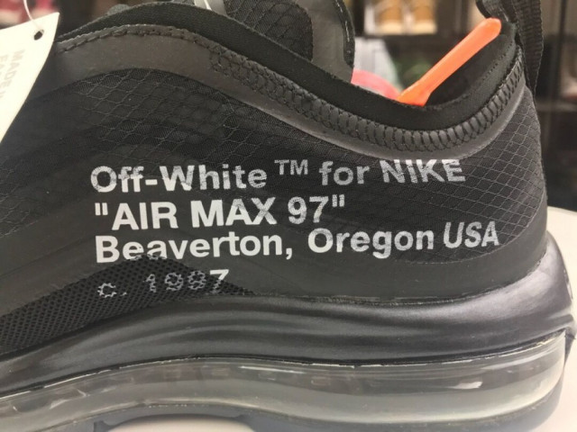 off white x air max 97 black