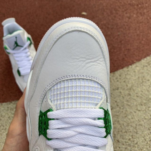 retro 4 green and white