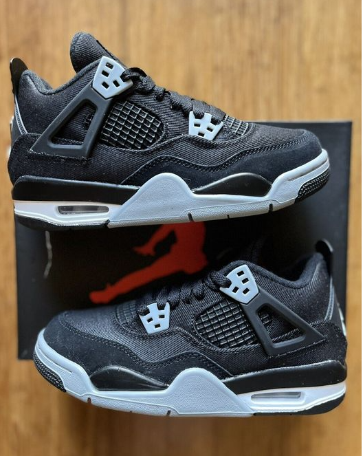 Air Jordan 4 Retro 'Black Canvas' - WellKicks.com