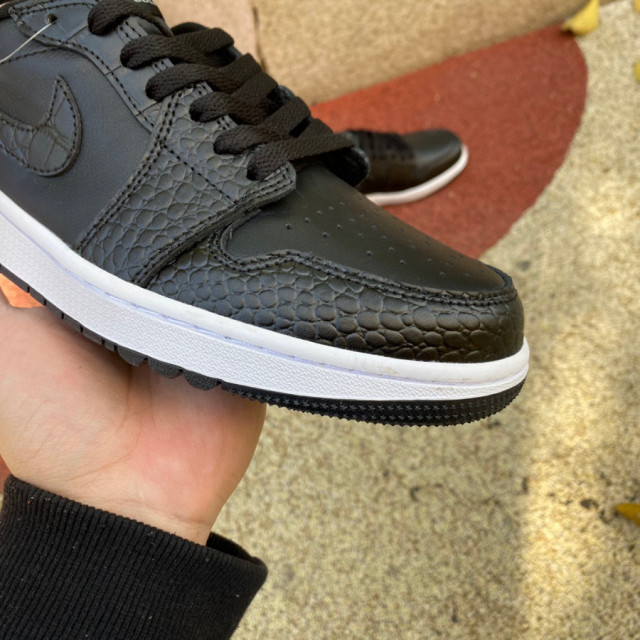 Air Jordan 1 Low Golf 'Black Crocodile' - WellKicks.com