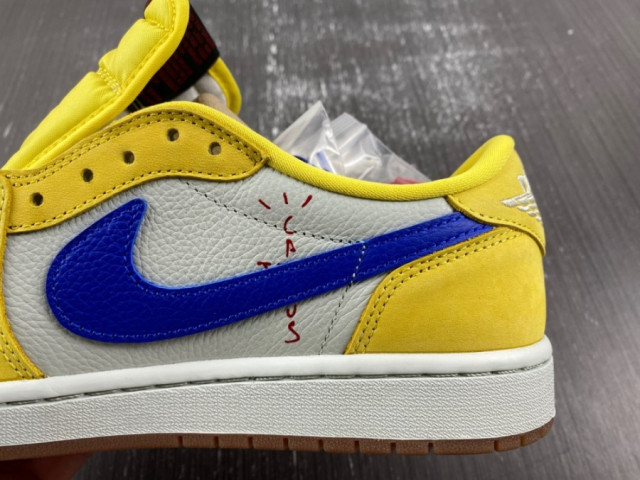 Travis Scott X Air Jordan 1 Low Og 'canary' - Wellkicks.com