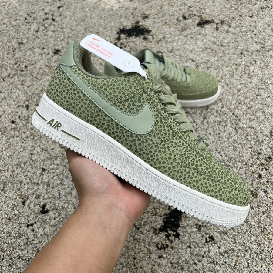 Nike Air Force 1 '07 Premium 'Safari Print Pack Oil Green